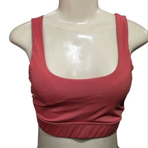 Vuori Red Orange Stride Sports Bra Size Small